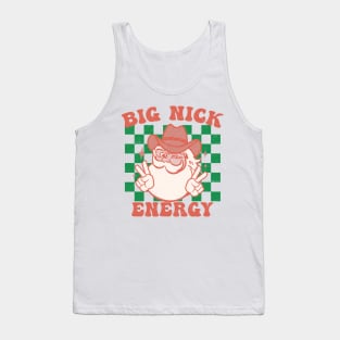 Retro Groovy Big Nick Santa Energy Funny Christmas 2024 Tank Top